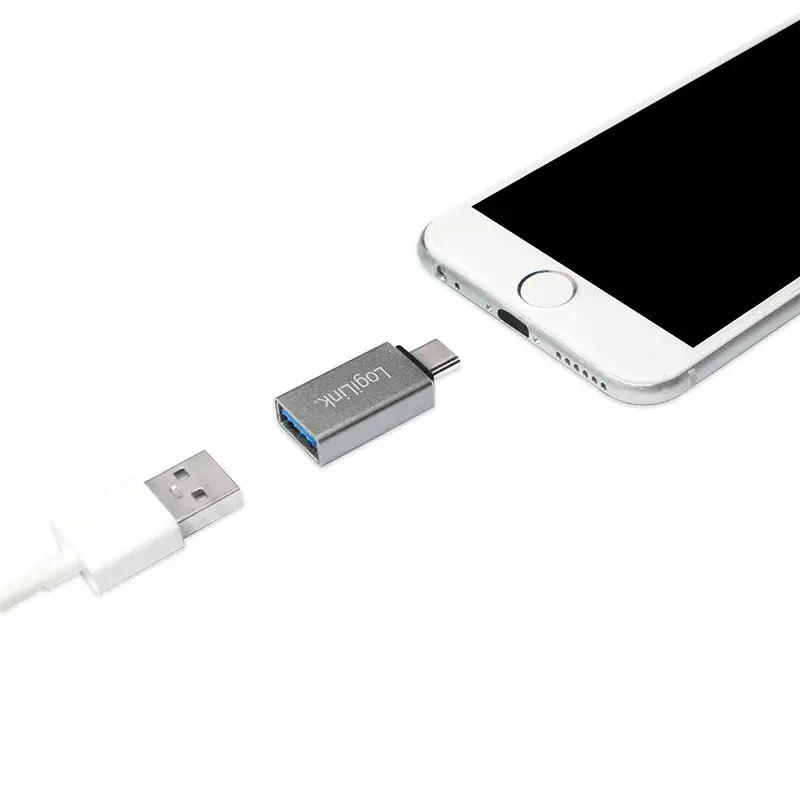 adapter złącza złącza LogiLink AU0040 USB 3.1 C USB 3.0 A Micro USB 2.0 Aluminium