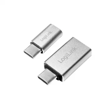 adapter złącza złącza LogiLink AU0040 USB 3.1 C USB 3.0 A Micro USB 2.0 Aluminium