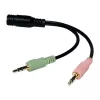 Kabel audio LogiLink CA0020 0,15 m 3,5 mm 2x3,5 mm czarny