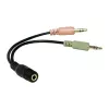 Kabel audio LogiLink CA0020 0,15 m 3,5 mm 2x3,5 mm czarny