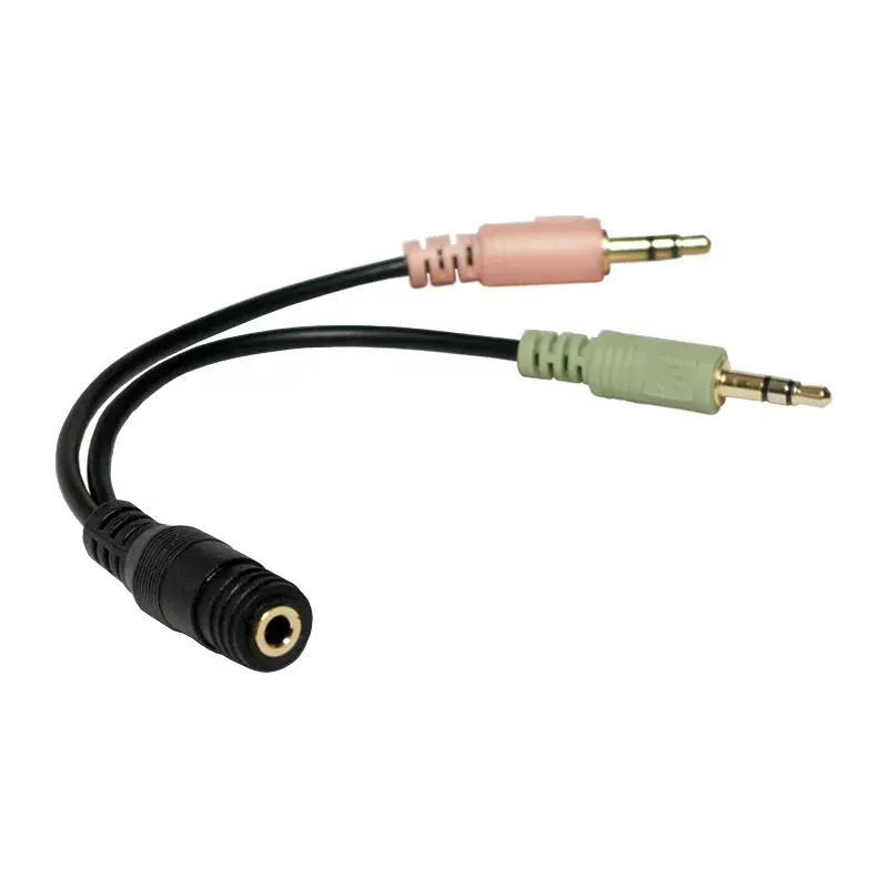Kabel audio LogiLink CA0020 0,15 m 3,5 mm 2x3,5 mm czarny