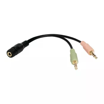 Kabel audio LogiLink CA0020 0,15 m 3,5 mm 2x3,5 mm czarny