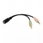 Kabel audio LogiLink CA0020 0,15 m 3,5 mm 2x3,5 mm czarny