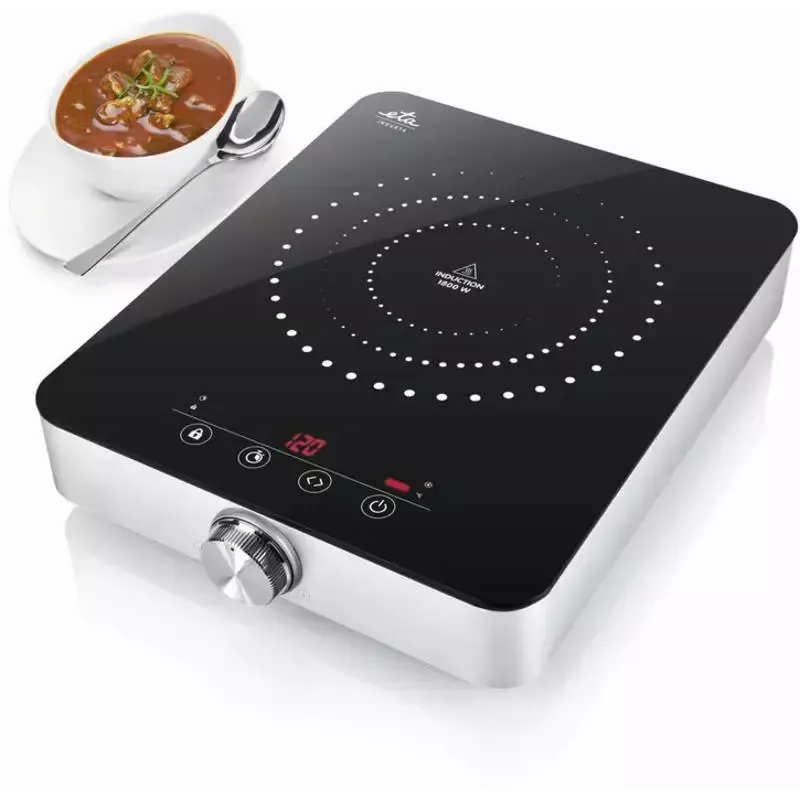 ETA ETA011190000 Wolnostojąca płyta indukcyjna 1-polowa, 28.5 cm, 1800 W, sterowanie dotykowe, LED