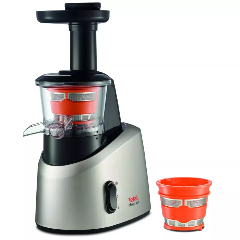 Tefal Infiny Juice ZC255B Wyciskarka do soku 200 W Szary, Srebrny