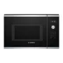 Wbudowana kuchenka mikrofalowa solo Bosch Serie 6 BFL554MS0 — 900 W, 25 L, sterowanie obrotowe i dotykowe, stal nierdzewna/czarny
