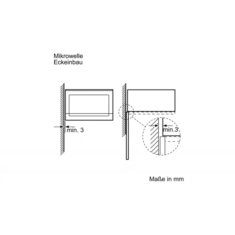 Bosch BFL520MS0 kuchenka mikrofalowa Czarny, Stal nierdzewna Kuchenka mikrofalowa kombinowana Do zabudowy 20 l 800 W