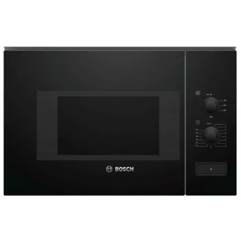 Kuchenka mikrofalowa do zabudowy Bosch Serie 4 BFL520MB0 — 800 W, 20 l, sterowanie pokrętłem, czarna