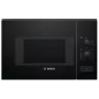 Kuchenka mikrofalowa do zabudowy Bosch Serie 4 BFL520MB0 — 800 W, 20 l, sterowanie pokrętłem, czarna