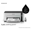 Drukarka atramentowa Epson EcoTank ET‑M1100 — monochromatyczna, A4, 32 str./min, 1440×720 dpi, zintegrowany zbiornik tuszu, USB 2.0, szary/czarny