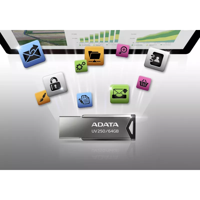 ADATA UV250 pamięć USB 16 GB USB Type-A 2.0 srebrny
