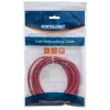Kabel sieciowy Intellinet Patch, Cat5e, 3 m, czerwony, CCA, U/UTP, PVC, RJ45, pozłacane styki, bez zaczepów, osłonięty, dożywotnia gwarancja