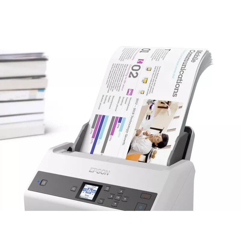 Epson WorkForce DS-970 Skaner arkuszowy 600 x 600 DPI A4 Szary, Biały