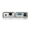 ATEN MINI USB VGA KVM Extender (100m), Nadajnik i odbiornik, Przewodowy, 100 m, Cat5, 1920 x 1200 pikseli, Czarny