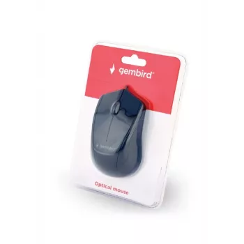 GEMBIRD Mysz optyczna MUS-3B-02 - 3 przyciski, kółko przewijania, USB, czarna