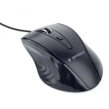 GEMBIRD USB mysz optyczna praworęczna MUS-4B-02 — 1200 DPI, 4 przyciski, przewodowa, czarna