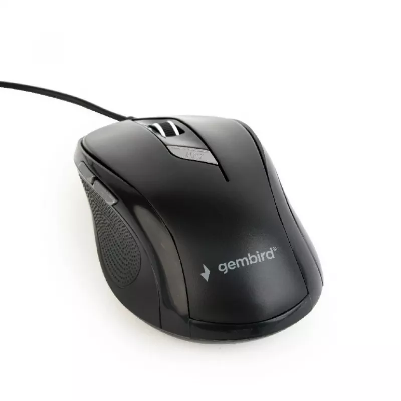 Mysz optyczna GEMBIRD MUS-6B-01 – 6 przycisków, kółko, USB, czarna