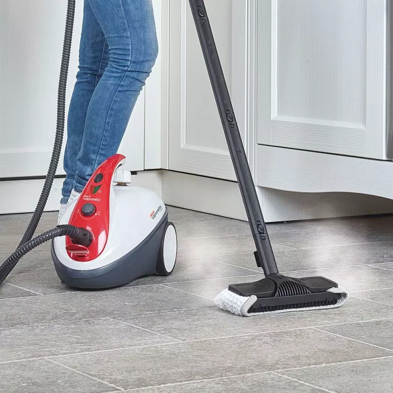 Polti Vaporetto Smart 30_R Oczyszczacz parowy cylindryczny 1,6 L 1800 W Czerwony, Biały