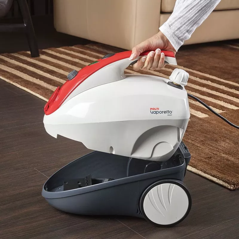 Polti Vaporetto Smart 30_R Oczyszczacz parowy cylindryczny 1,6 L 1800 W Czerwony, Biały