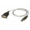 ATEN Adapter USB 2.0 na RS-232 (100 cm), czarny, metaliczny, 1 m, USB Type-A, DB-9, męski, męski