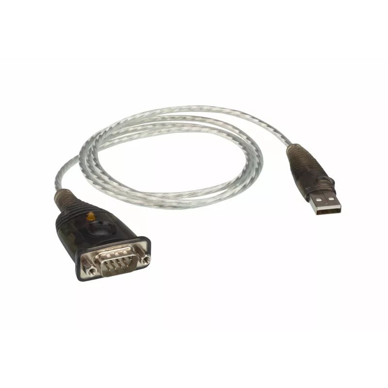 ATEN Adapter USB 2.0 na RS-232 (100 cm), czarny, metaliczny, 1 m, USB Type-A, DB-9, męski, męski