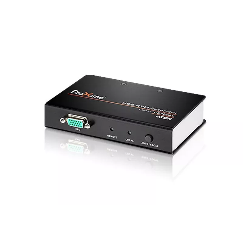 ATEN USB VGA KVM Extender (150m), Transmitter & receiver, Wired, 150 m, Cat5e, 1920 x 1200, 1600 x 1200, 1280 x 1024, Czarny, szary