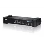 ATEN 4-portowy przełącznik KVM USB DVI z dźwiękiem i hubem USB 2.0 (w zestawie kable KVM)