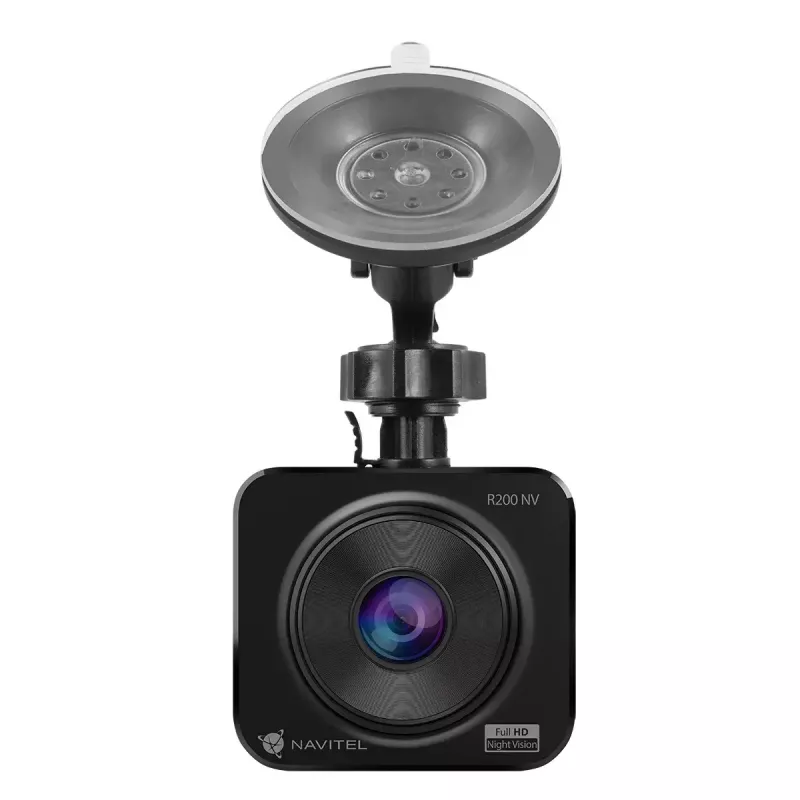 Dashcam Navitel R200 NV — Full HD 1920×1080, kąt widzenia 140°, wyświetlacz 2 cale, MicroSD do 64 GB, zasilanie bateryjne i z gniazda zapalniczki