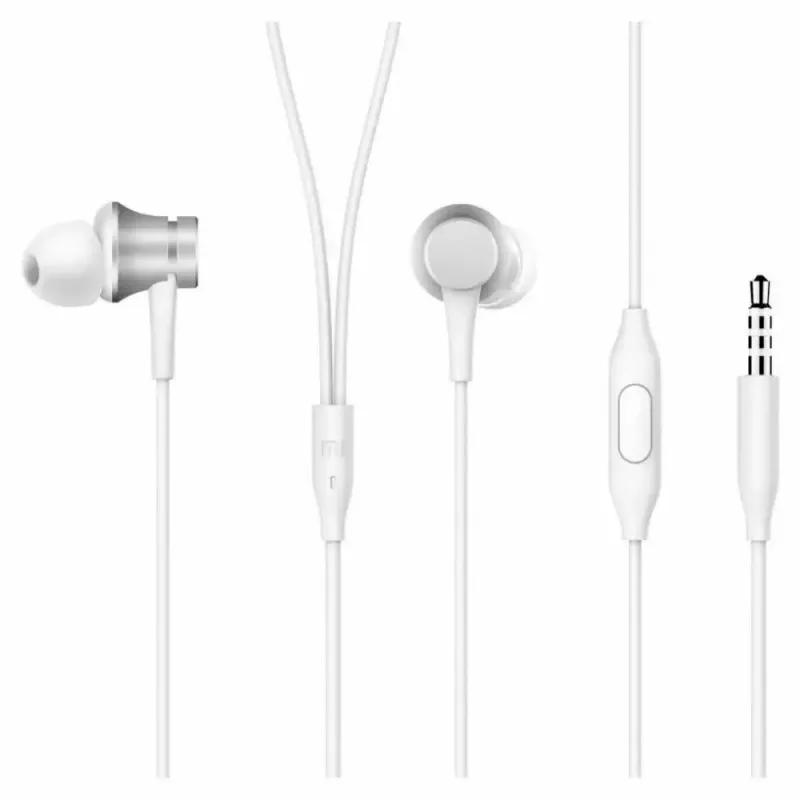 Słuchawki douszne Xiaomi Mi In-Ear Headphones Basic Headset złącze 3,5 mm Srebrny, Biały