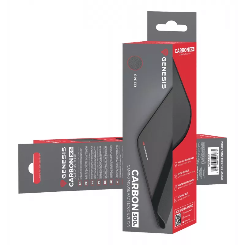 Podkładka gamingowa Genesis Control 500 S Logo Czarna