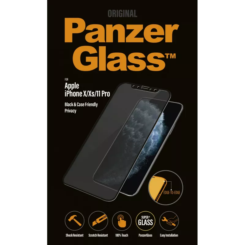 PanzerGlass ® Ekran ochronny Privacy iPhone 11 Pro | X | Xs | Edge-to-Edge
