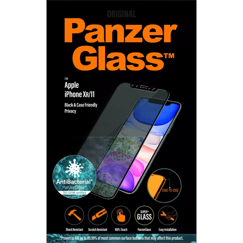 PanzerGlass ® Privacy Screen Protector iPhone 11 | XR | Edge-to-Edge