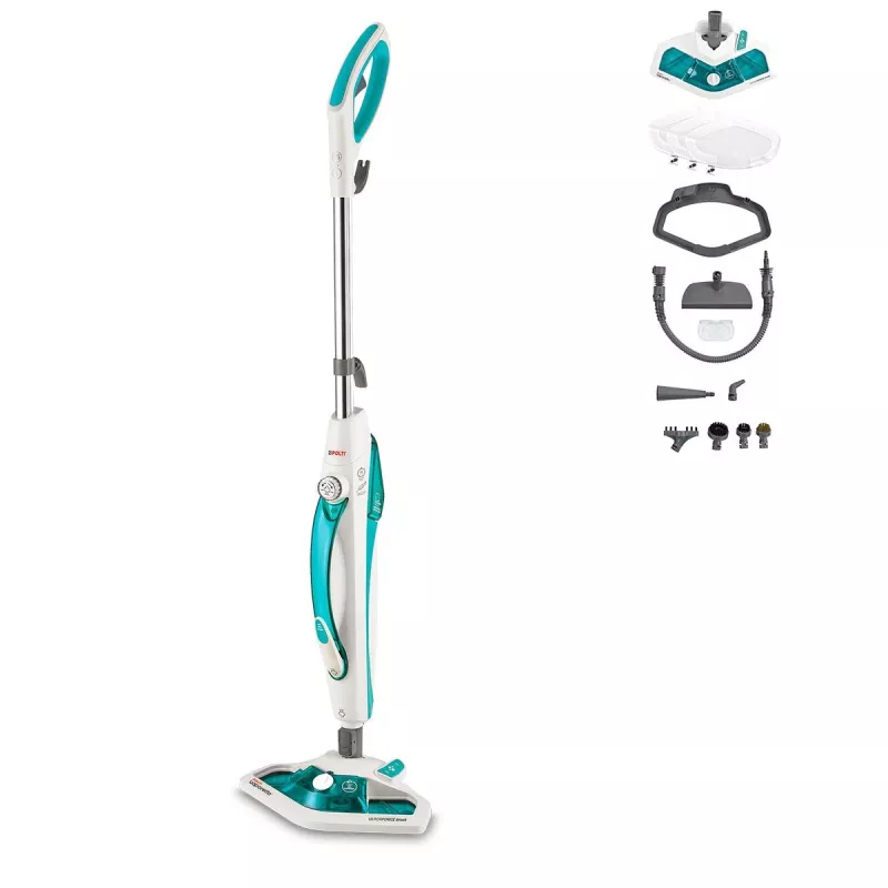 Polti Vaporetto SV450_Double mop parowy 0,3 l 1500 W turkusowy, biały