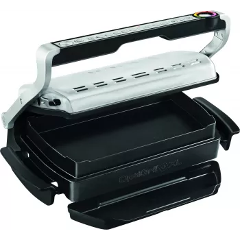Grill kontaktowy Tefal GC724D, blatowy ruszt, metaliczny/czarny, 440×340×172 mm, 7 kg