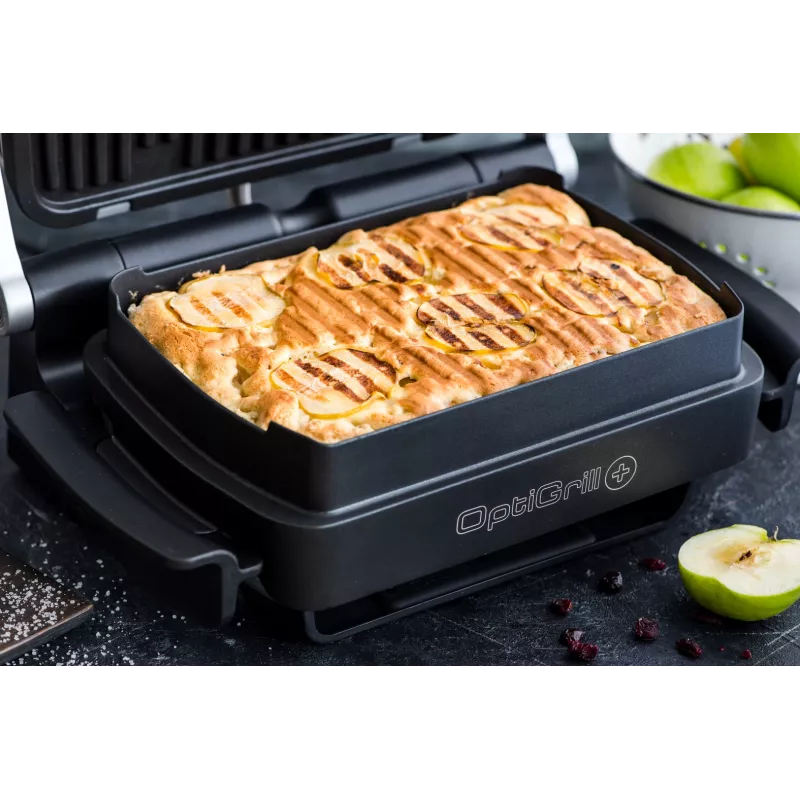 Grill kontaktowy Tefal GC724D, blatowy ruszt, metaliczny/czarny, 440×340×172 mm, 7 kg