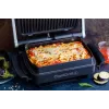Grill kontaktowy Tefal GC724D, blatowy ruszt, metaliczny/czarny, 440×340×172 mm, 7 kg