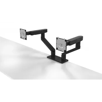 DELL Podwójny uchwyt do monitora – MDA20, 10 kg, 48,3 cm (19 cali), 68,6 cm (27 cali), Regulacja wysokości, Czarny