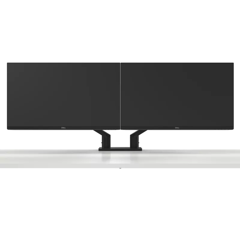 DELL Podwójny uchwyt do monitora – MDA20, 10 kg, 48,3 cm (19 cali), 68,6 cm (27 cali), Regulacja wysokości, Czarny
