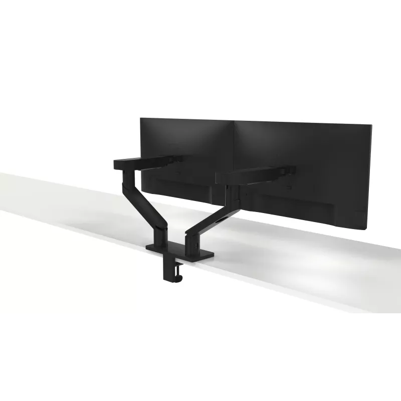 DELL Podwójny uchwyt do monitora – MDA20, 10 kg, 48,3 cm (19 cali), 68,6 cm (27 cali), Regulacja wysokości, Czarny