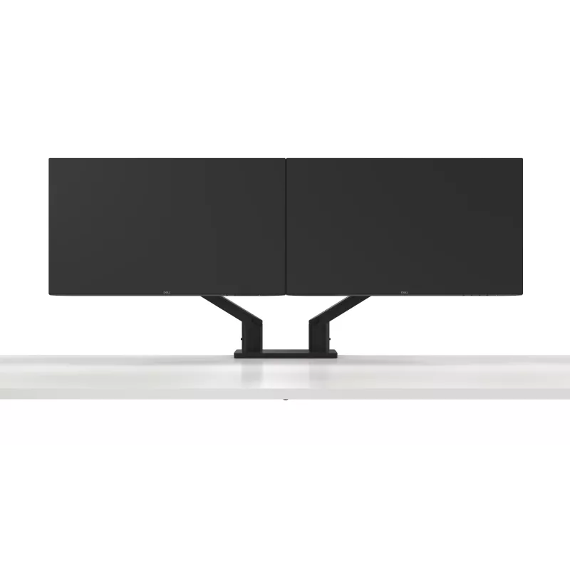 DELL Podwójny uchwyt do monitora – MDA20, 10 kg, 48,3 cm (19 cali), 68,6 cm (27 cali), Regulacja wysokości, Czarny
