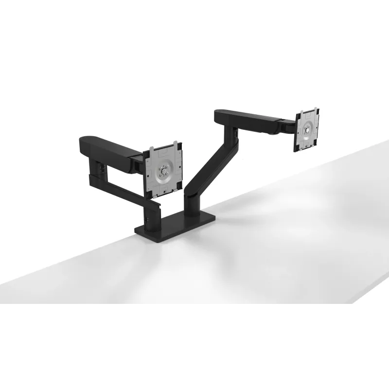 DELL Podwójny uchwyt do monitora – MDA20, 10 kg, 48,3 cm (19 cali), 68,6 cm (27 cali), Regulacja wysokości, Czarny