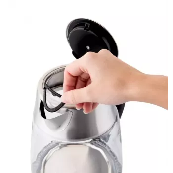 Czajnik elektryczny ETA ETA915390000 — 1,5 l, 2200 W, stal nierdzewna i przezroczyste szkło, czarny