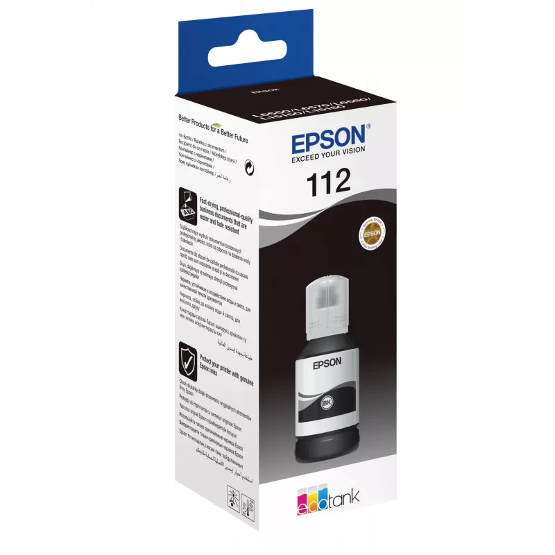 Butelka z atramentem Epson 112 EcoTank Pigment Czarny