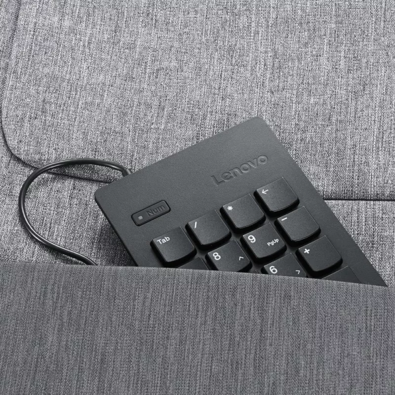Klawiatura numeryczna Lenovo KBD_BO Num Keypad 1 uniwersalna USB czarna