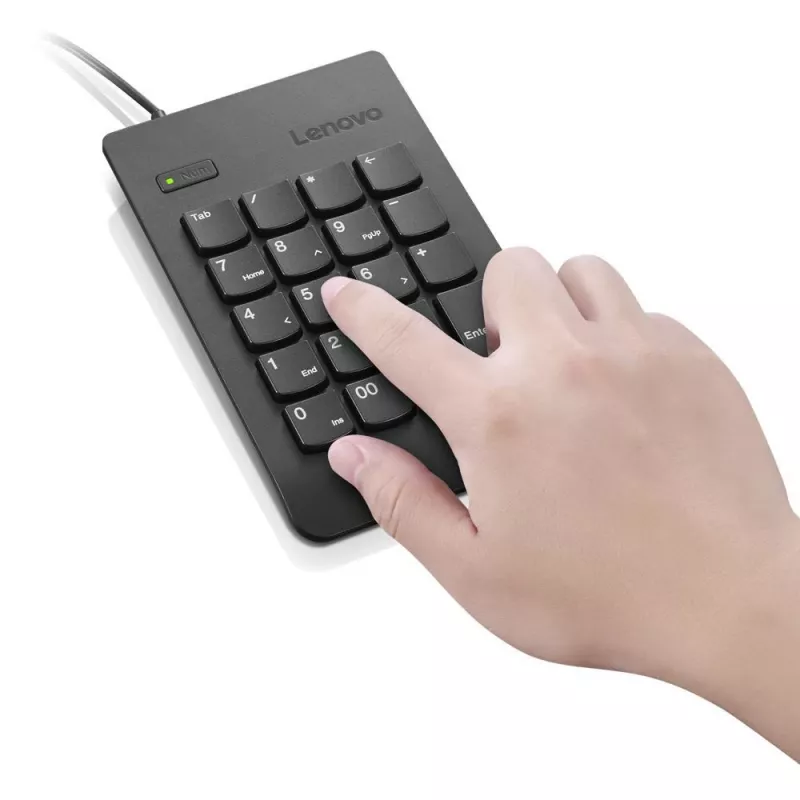 Klawiatura numeryczna Lenovo KBD_BO Num Keypad 1 uniwersalna USB czarna