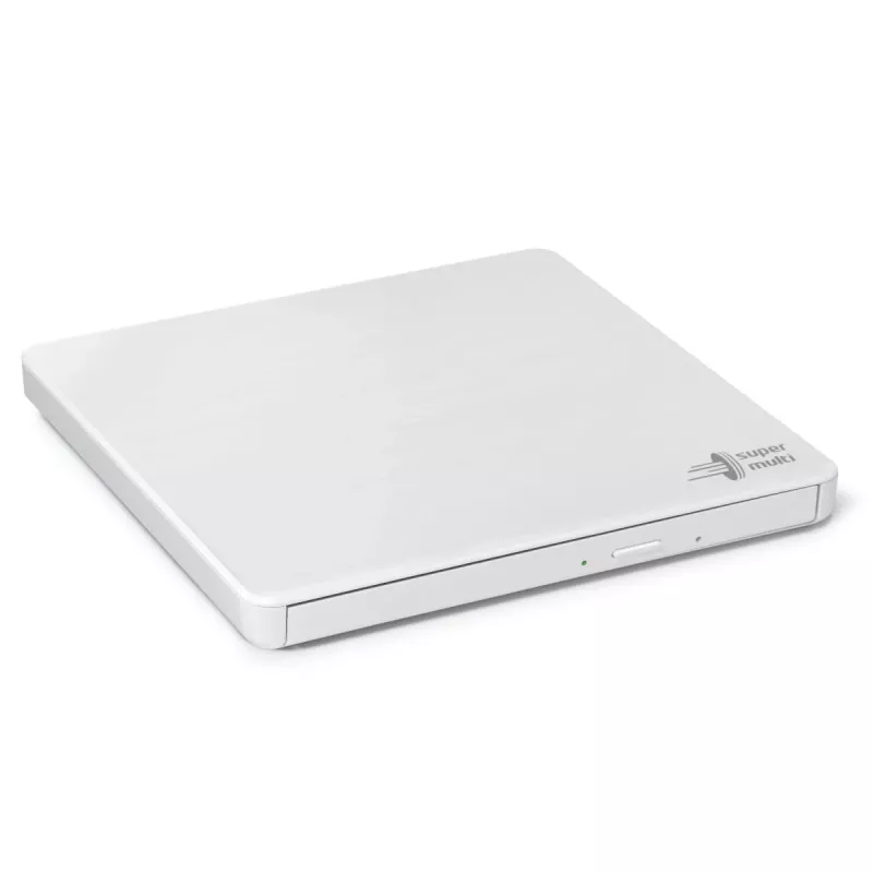 HITACHI-LG DATA STORAGE smukła przenośna nagrywarka DVD - Gp60nw60 - USB 2.0 - biała