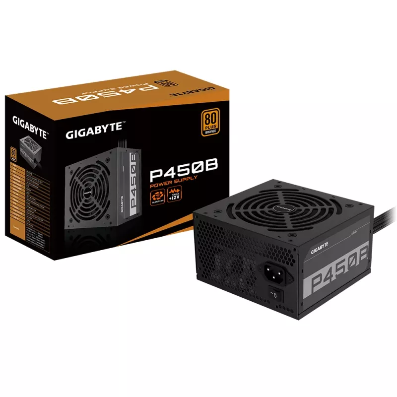 Zasilacz GIGABYTE P450B 450 W 20+4 pin ATX ATX Czarny