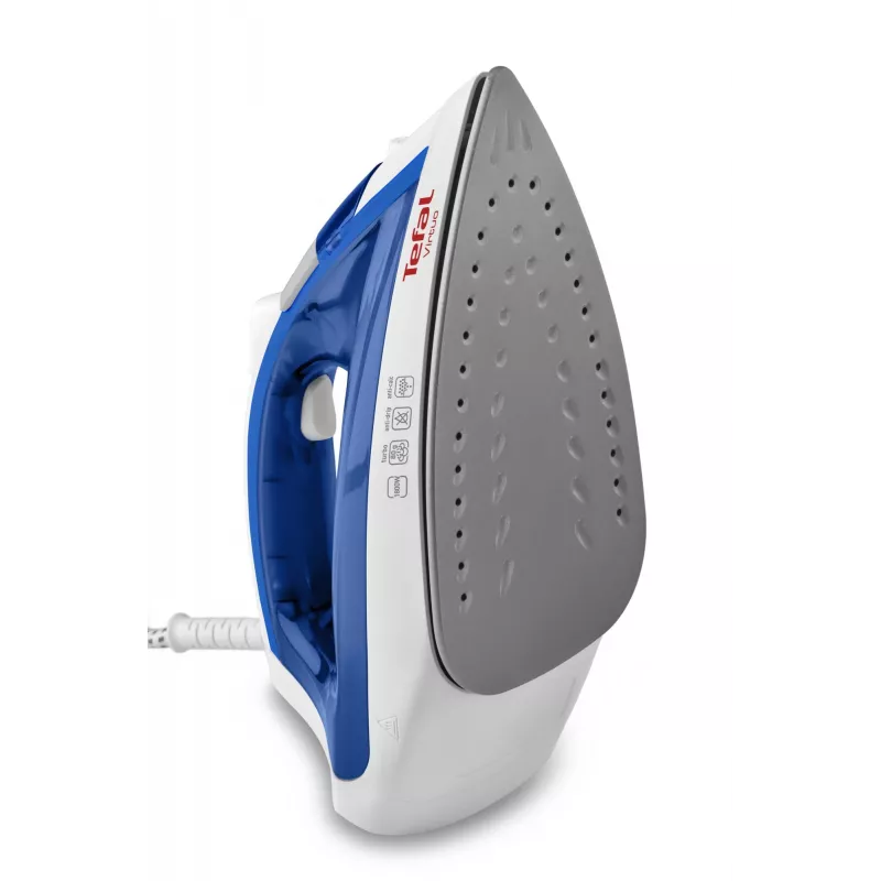 Żelazko parowe Tefal Virtuo FV1711 — 1800 W, stopa Durilium, zbiornik 0,2 L, para pionowa, fioletowy/biały