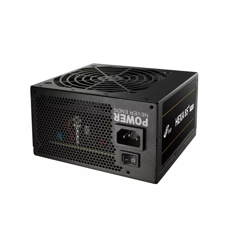 Zasilacz FSP HEXA 85+ PRO 550W ATX ATX2.5 Czarny, 550 W, 100 - 240 V, 50 - 60 Hz, 7.5 - 3 A, aktywny, 100 W