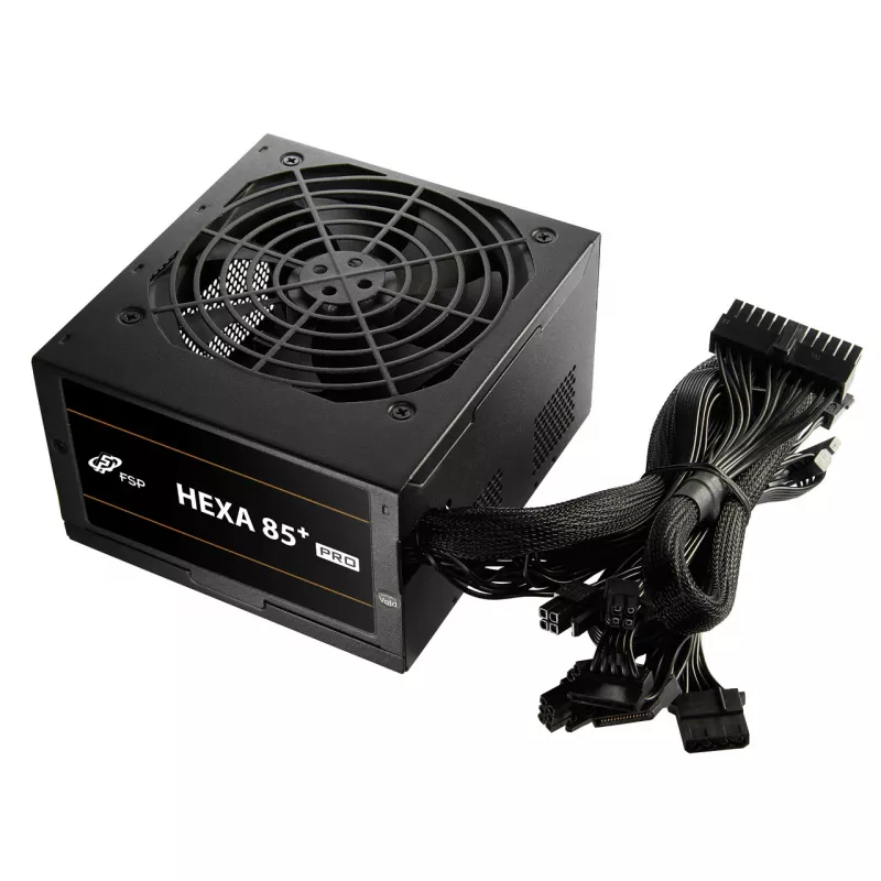 Zasilacz FSP HEXA 85+ PRO 550W ATX ATX2.5 Czarny, 550 W, 100 - 240 V, 50 - 60 Hz, 7.5 - 3 A, aktywny, 100 W